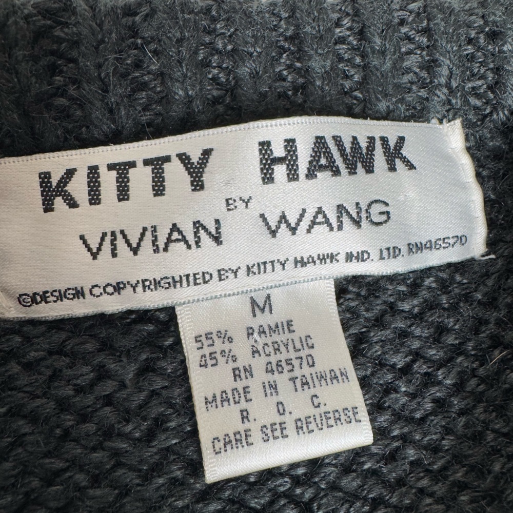 Vintage Kitty Hawk by‎ Vivian Wang Sweater-Medium - Picture 8 of 8